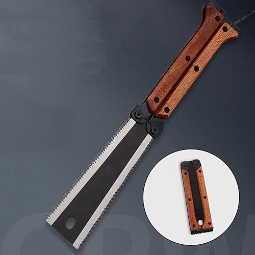 Sierra Serrucho Japones De Mano Doble Filo Mango Madera Tratada - Malvo
