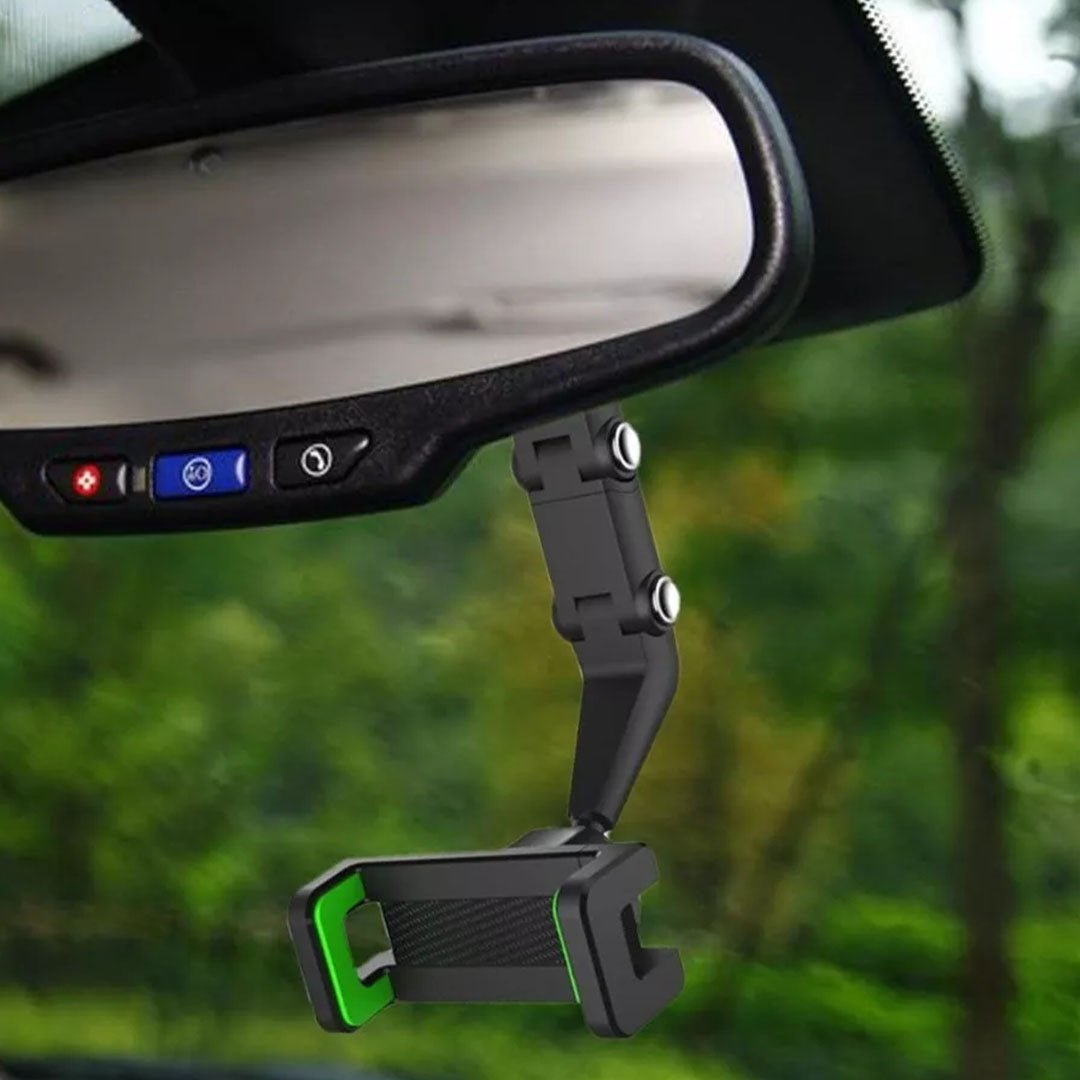 Soporte de Auto para Espejo Retrovisor con Ajuste 360° - Versatilidad y Seguridad al Conducir - Malvo