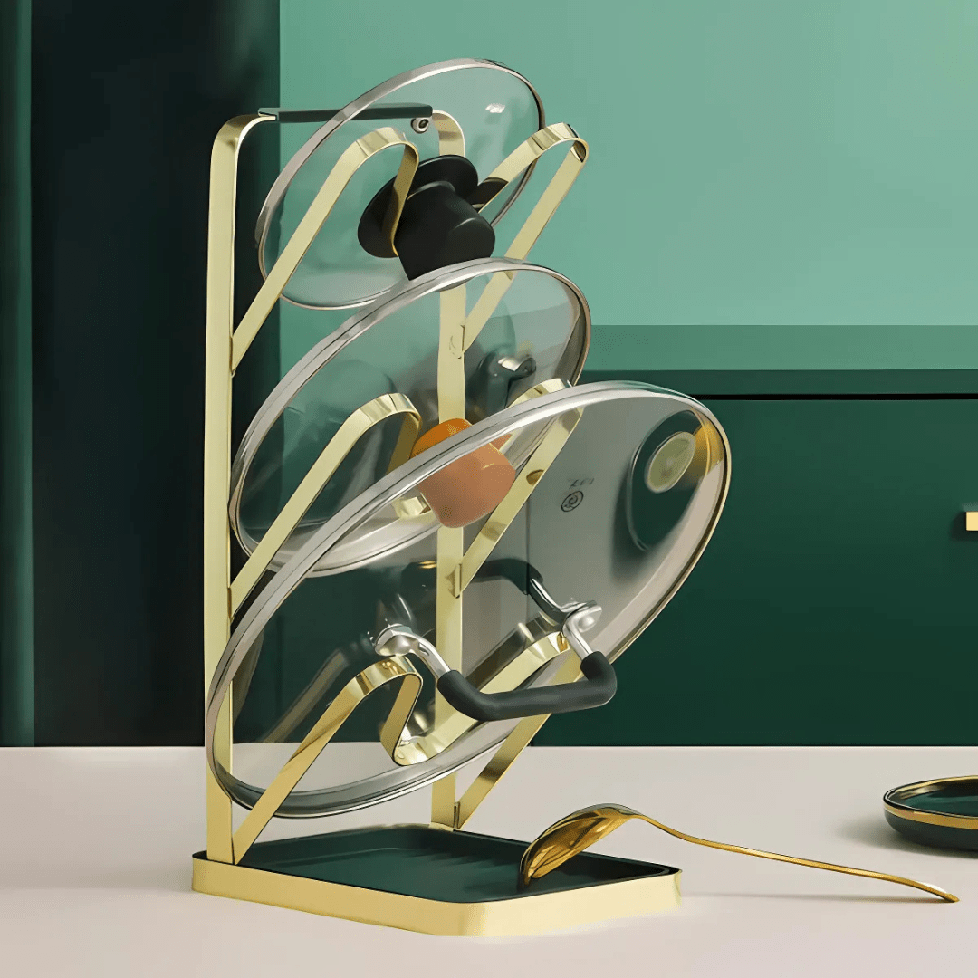 Soporte de Tapas Ollas 3 Niveles - Mantén tu Cocina Ordenada y Elegante - Malvo