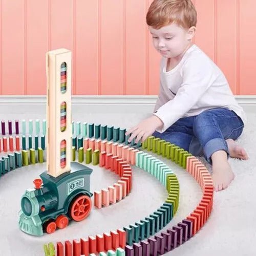 Tren Didáctico De Juguete Con Fichas Domino - Malvo