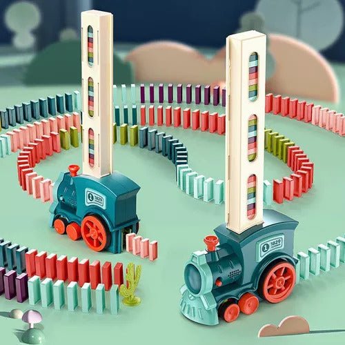 Tren Didáctico De Juguete Con Fichas Domino - Malvo