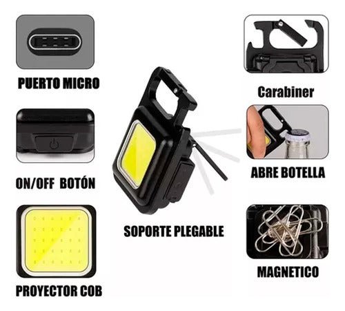 Linterna Portátil Mini De Bolsillo 500 Lm - Malvo