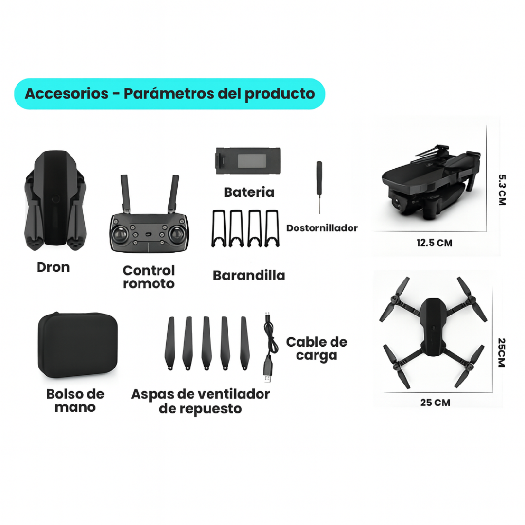 Drone Control Remoto Fácil Uso Gps Wifi Cámara