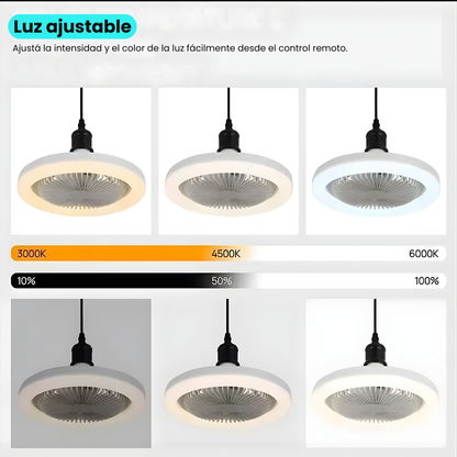 Lámpara Led de Techo con Ventilador Regulable