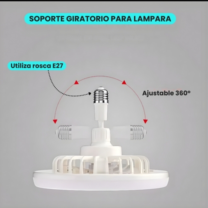 Lámpara Led de Techo con Ventilador Regulable