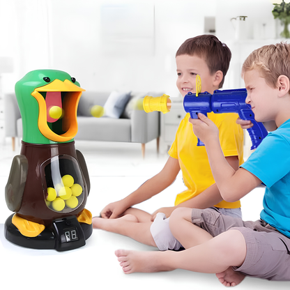 Tiro al Blanco Pato Come Pelotas con Contador y Luces LED