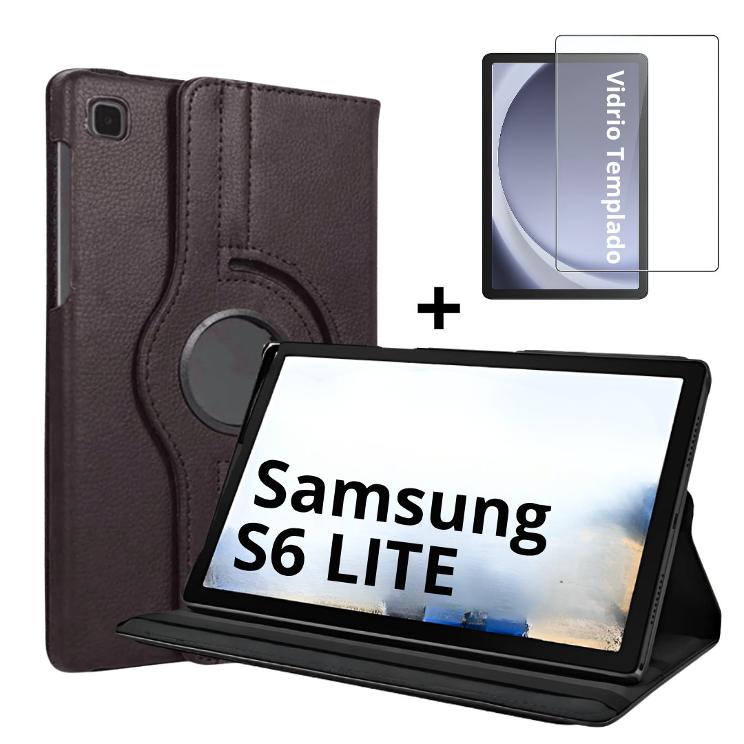 Funda Para Tablet Plegable Ecocuero Para Samsung S6 Lite