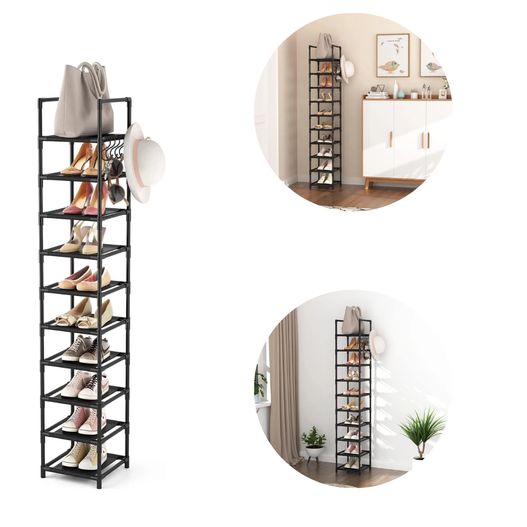 Zapatera Vertical con 10 estantes