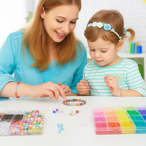 Set de Fabricación Pulseras Collares 7860 Piezas Dijes