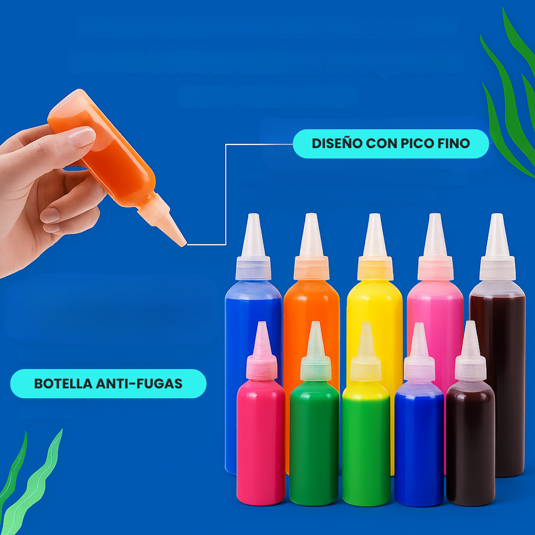 Set de Creación Squishies Mágicos en Casa 14 Botellas