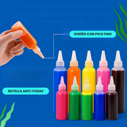 Set de Creación Squishies Mágicos en Casa 14 Botellas