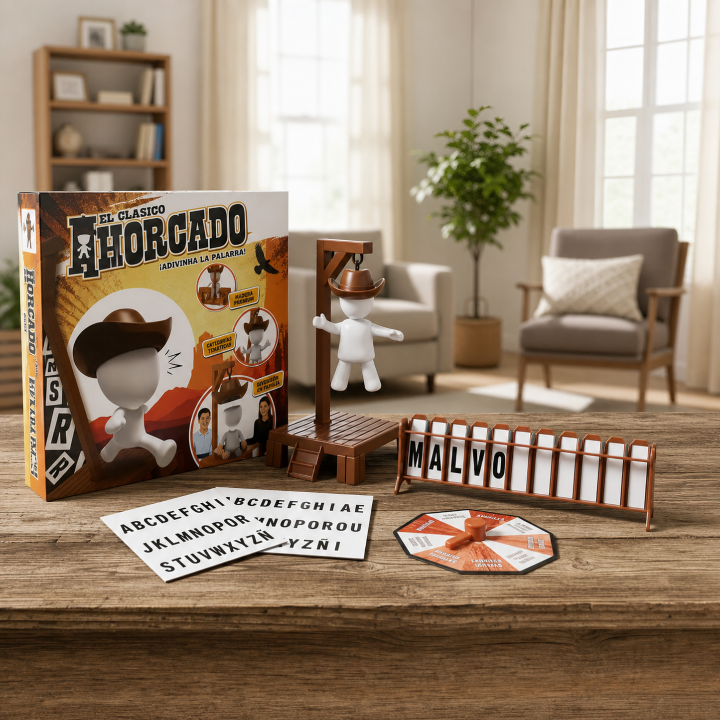 Juego de Mesa El Ahorcado Clásico 3D