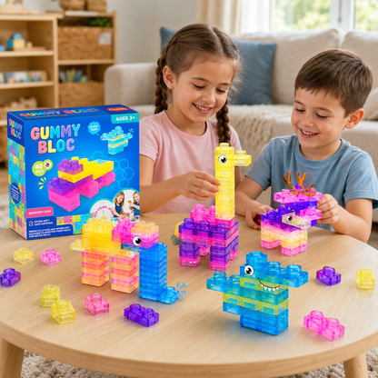 Bloques de Construcción Sensoriales Gummy 40 Piezas