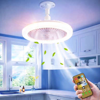 Lámpara Led de Techo con Ventilador Regulable
