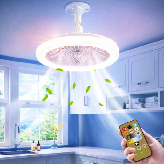 Lámpara Led de Techo con Ventilador Regulable