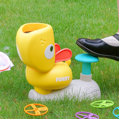 Pato Lanzador de Discos a Distancia Con Calderin