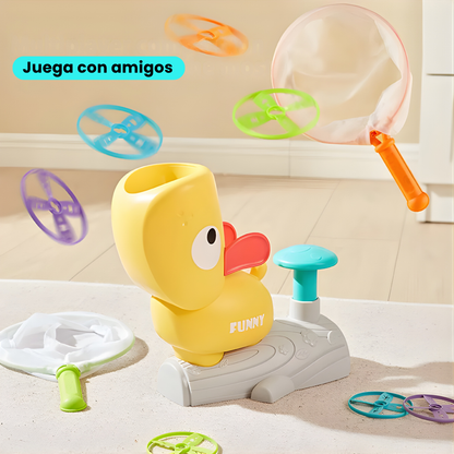 Pato Lanzador de Discos a Distancia Con Calderin