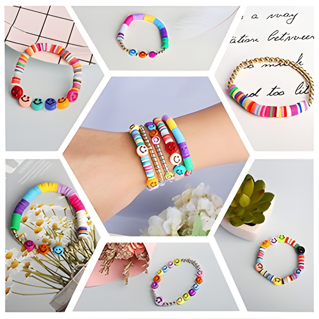 Set de Fabricación Pulseras Collares 7860 Piezas Dijes