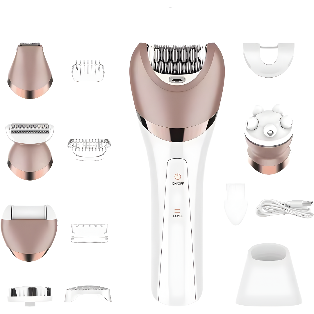 Depiladora Inalámbrica 6 En 1 Premium Depila Rasura Masajea