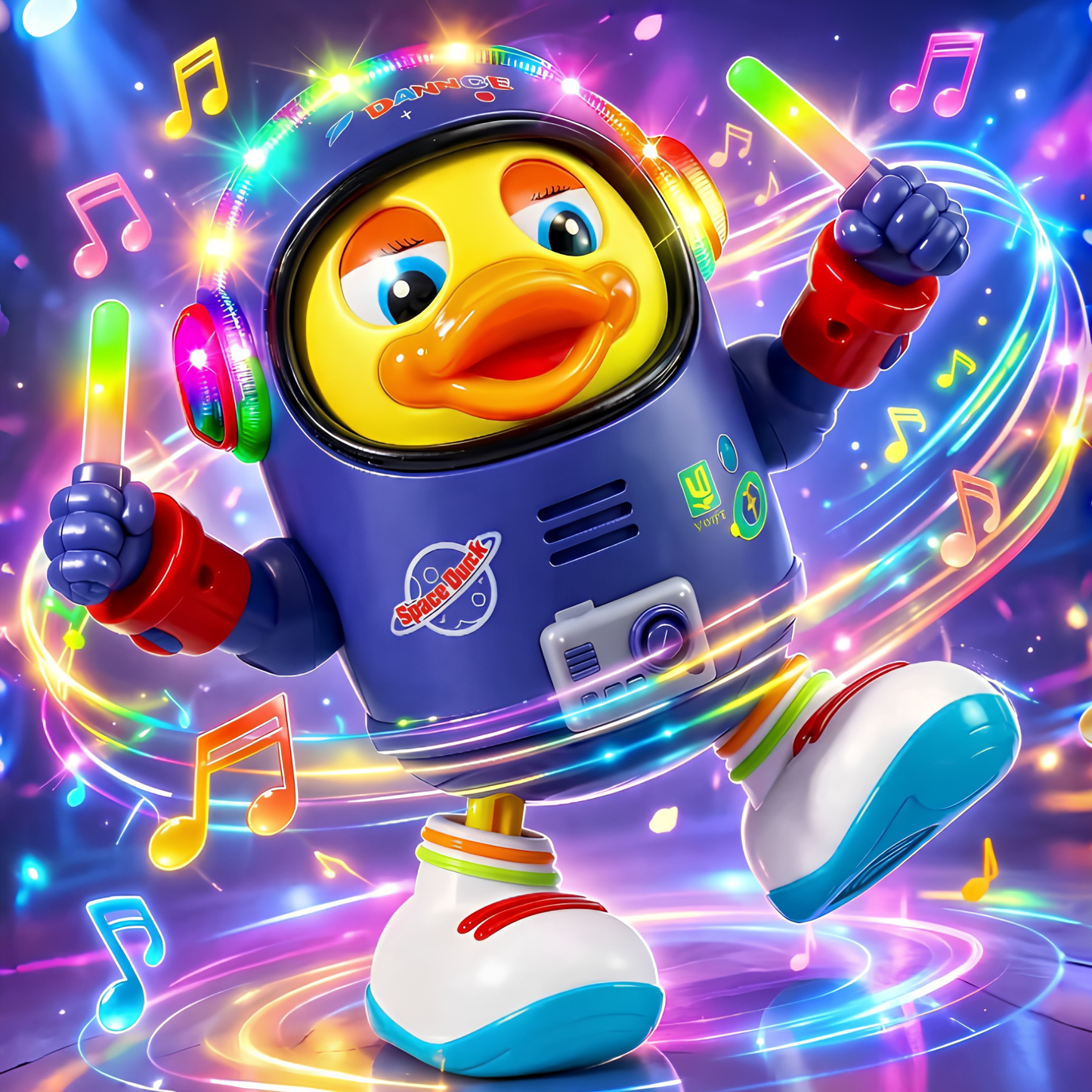 Juguete Interactivo Musical Pato Astronauta Bailarín