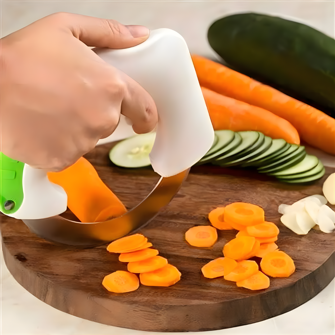 Cuchillo circular giratorio de acero inoxidable