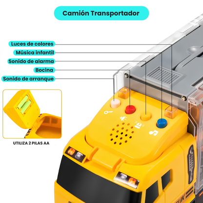 Juego de Camión 7 en 1 Construcción Con Luces y Led