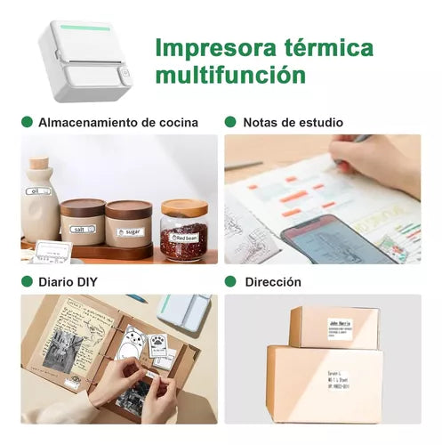 Mini Impresora Térmica Portátil Bluetooth 203dpi Ios Android