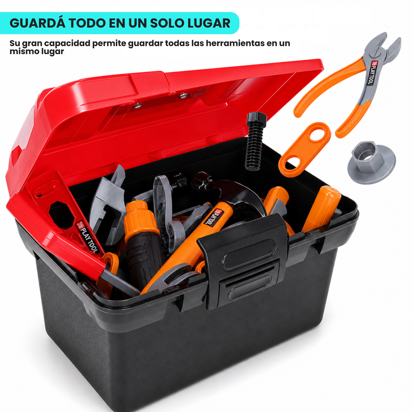 Kit de Herramientas Para Niños con Taladro Eléctrico 67 piezas