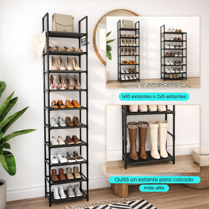 Zapatera Vertical con 10 estantes