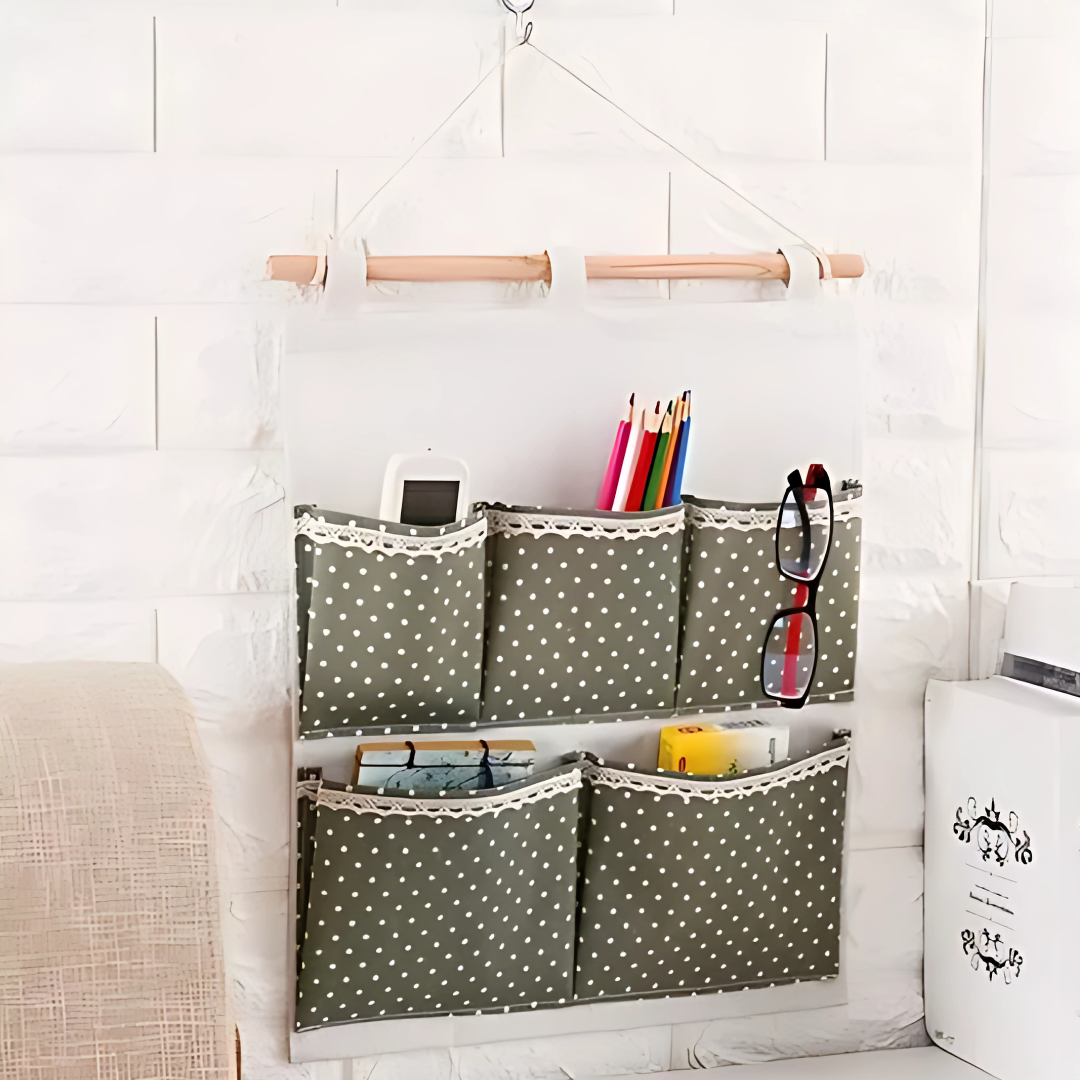 Organizador de Tela con 5 Bolsillos para Colgar Diseño - ¡Organizá Tu Espacio con Estilo!