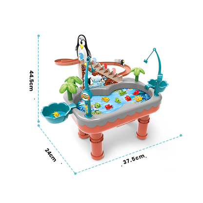 Juego Piscina de Pesca con Tobogán Interactivo