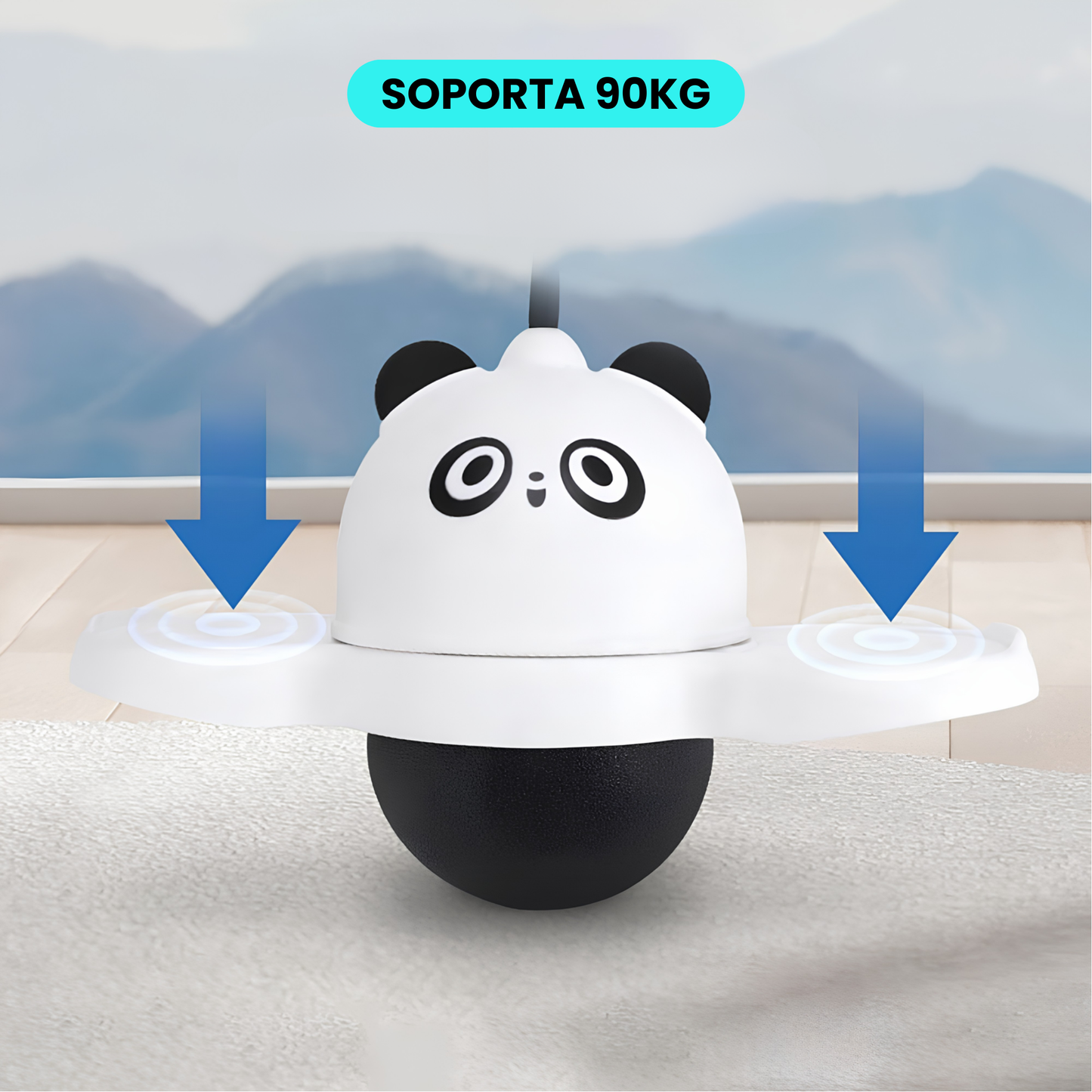Pogo Saltarin Panda con Pelota Inflable y Luces LED