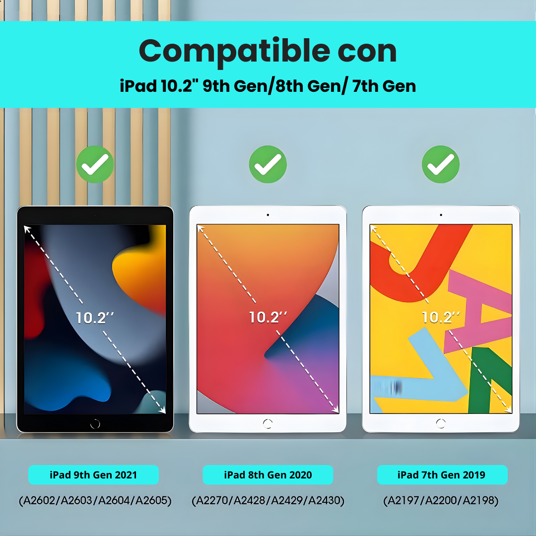 Funda Para Tablet Plegable iPad Gen 7 8 9 - 10.2" ©