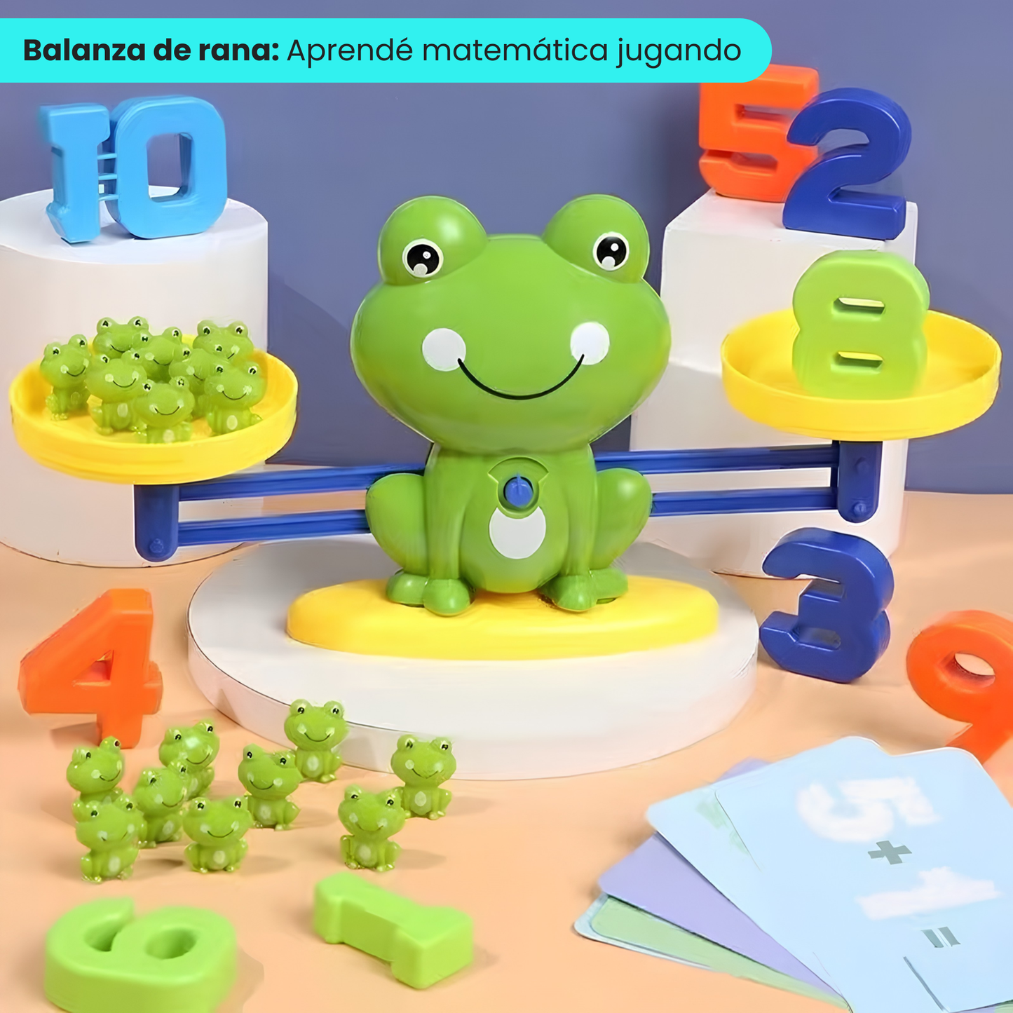 Rana Interactiva Balanza Lógica para Niños