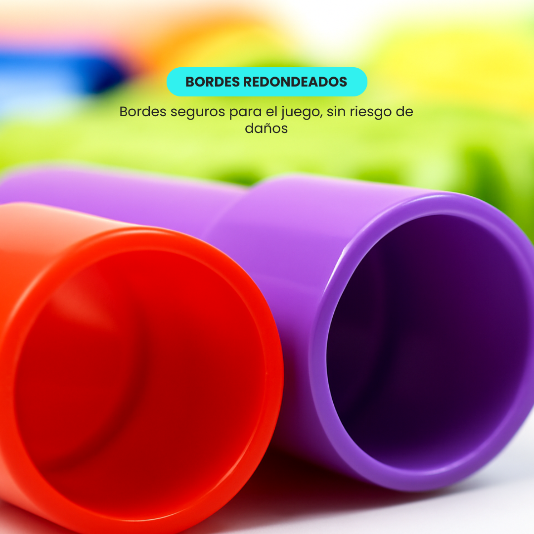 Tubos de Encastre Didáctico 94 Piezas