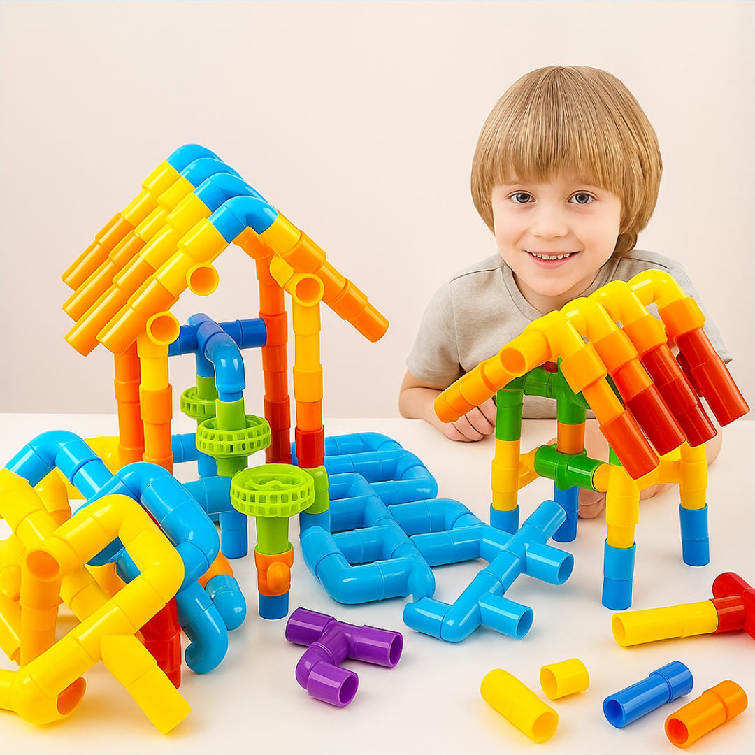 Tubos de Encastre Didáctico 94 Piezas