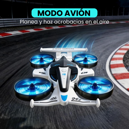Auto Dron Acrobático 2 en 1 Stunt Volador y Terrestre Control Remoto