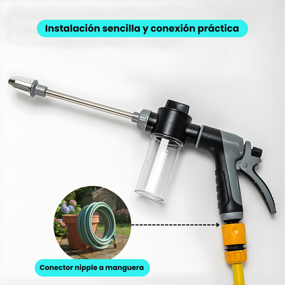 Pistola Presión Para Manguera De Metal Con Jabonera