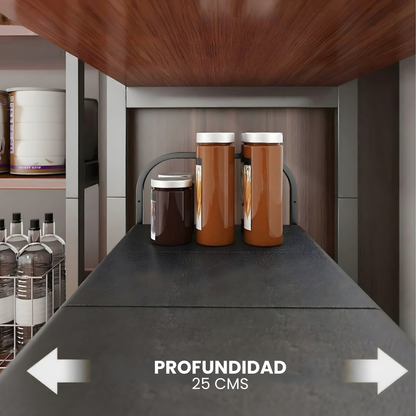 Organizador Bajo Mesada Diseño Industrial Extensible 53-88cm