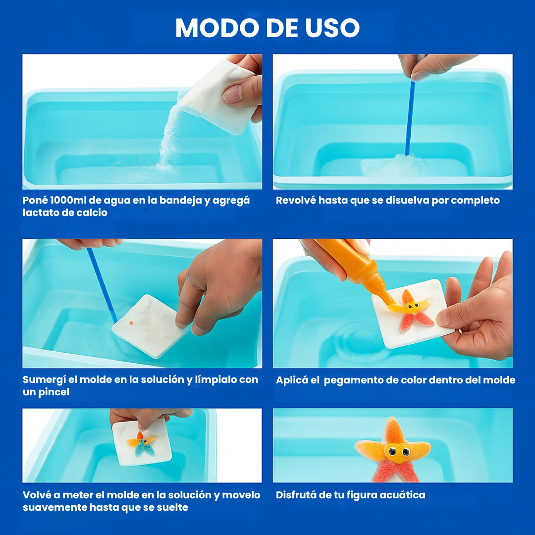 Set de Creación Squishies Mágicos en Casa 14 Botellas