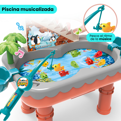 Juego Piscina de Pesca con Tobogán Interactivo