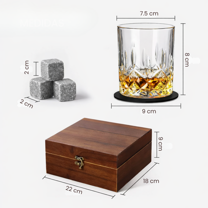 Juego Vasos de Whisky con Maleta