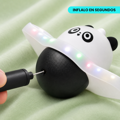 Pogo Saltarin Panda con Pelota Inflable y Luces LED