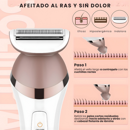 Depiladora Inalámbrica 6 En 1 Premium Depila Rasura Masajea