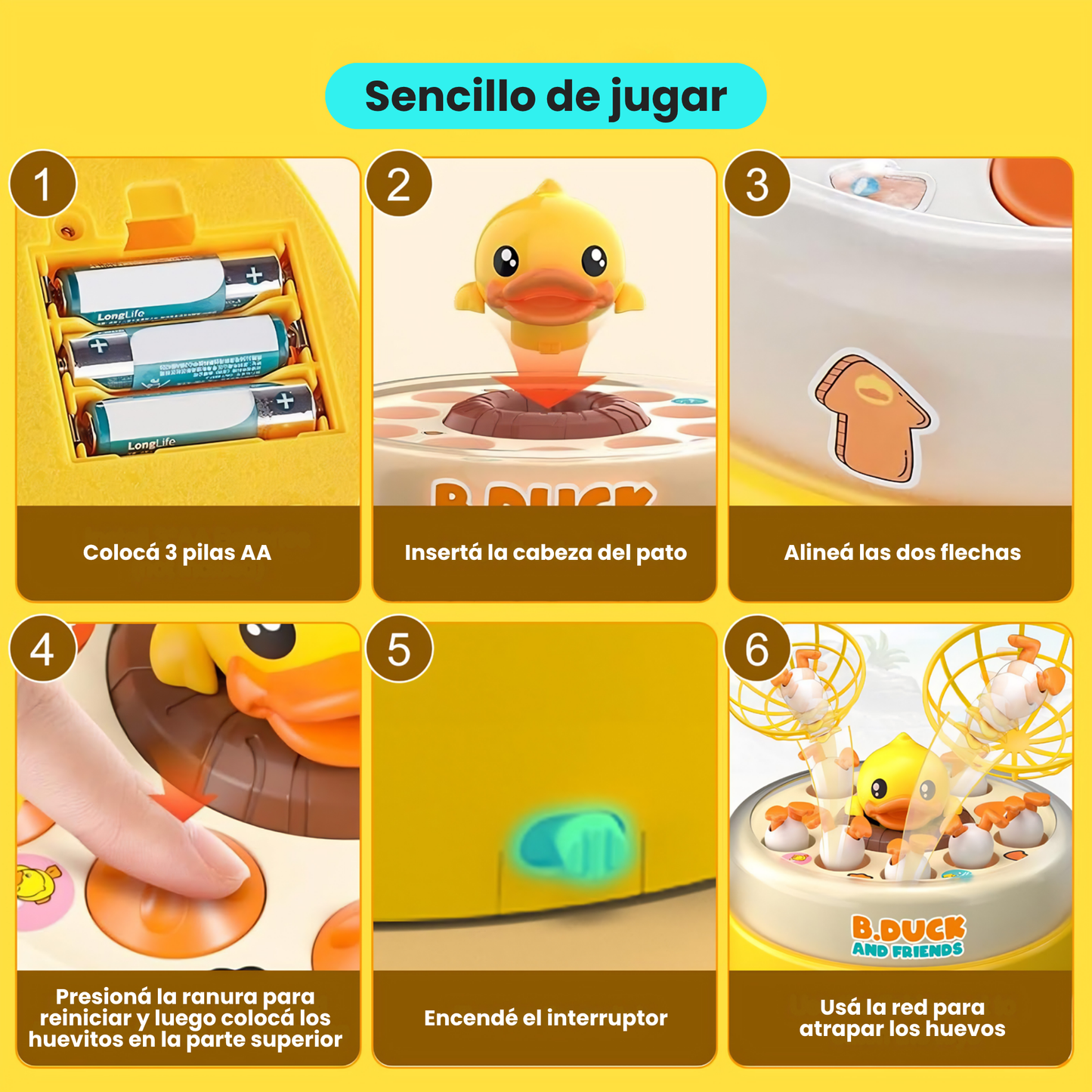 Juego Captura Los Patos Saltarines con Calderín