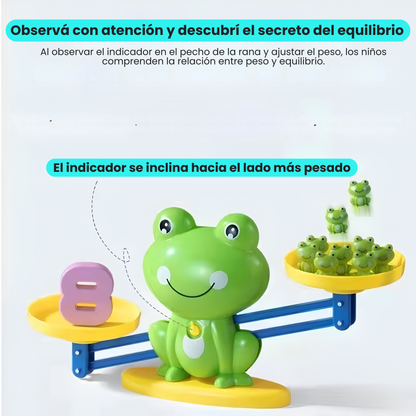 Rana Interactiva Balanza Lógica para Niños