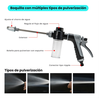 Pistola Presión Para Manguera De Metal Con Jabonera