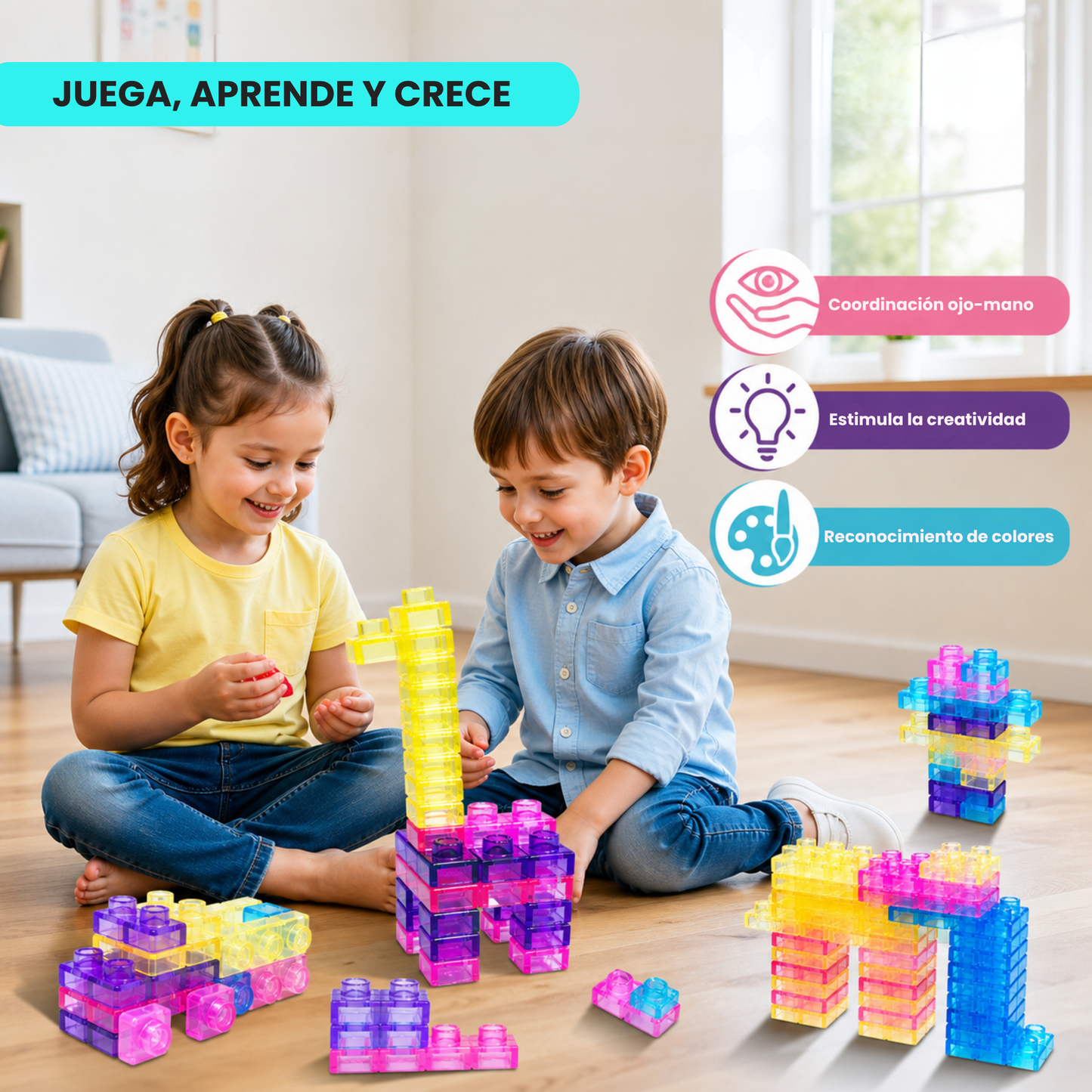 Bloques de Construcción Sensoriales Gummy 40 Piezas