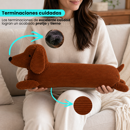 Peluche Almohada Perro Salchicha Decorativa 70cms