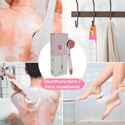 Cepillo corporal Masajeador eléctrico con 4 cabezales